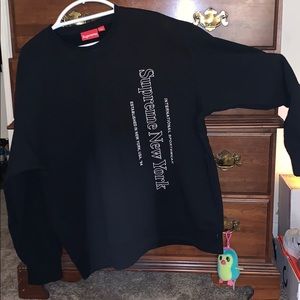 Black Supreme Sweatshirt